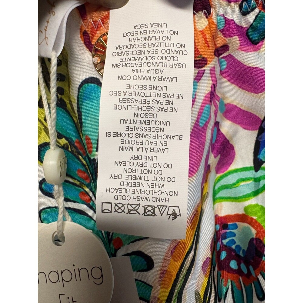 Sunshine 79 Women's One Piece Swimsuit Jungle Jive V Plunge Women's Size 6 - NWT - Picture 7 of 11